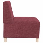 vidaXL Canapea Scaun fără brațe, roșu vin, 55 cm, material textil