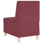 vidaXL Canapea Scaun fără brațe, roșu vin, 55 cm, material textil