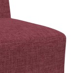 vidaXL Canapea Scaun fără brațe, roșu vin, 55 cm, material textil