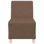 vidaXL Canapea Scaun fără brațe, maro, 55 cm, material textil