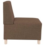 vidaXL Canapea Scaun fără brațe, maro, 55 cm, material textil