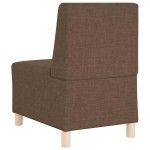 vidaXL Canapea Scaun fără brațe, maro, 55 cm, material textil
