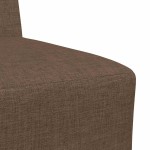 vidaXL Canapea Scaun fără brațe, maro, 55 cm, material textil