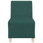 vidaXL Canapea Scaun fără brațe, verde închis, 55 cm, material textil