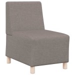 vidaXL Canapea Scaun fără brațe, gri taupe, 55 cm, material textil