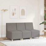 vidaXL Canapea Scaun fără brațe, gri taupe, 55 cm, material textil