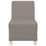 vidaXL Canapea Scaun fără brațe, gri taupe, 55 cm, material textil