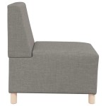 vidaXL Canapea Scaun fără brațe, gri taupe, 55 cm, material textil