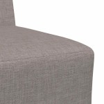 vidaXL Canapea Scaun fără brațe, gri taupe, 55 cm, material textil