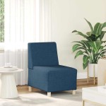 vidaXL Canapea Scaun fără brațe, albastru, 55 cm, material textil vidaXL Canapea Scaun fără brațe, albastru, 55 cm, material textil