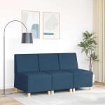 vidaXL Canapea Scaun fără brațe, albastru, 55 cm, material textil vidaXL Canapea Scaun fără brațe, albastru, 55 cm, material textil