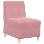 vidaXL Canapea Scaun fără brațe roz 55 cm catifea vidaXL Canapea Scaun fără brațe roz 55 cm catifea