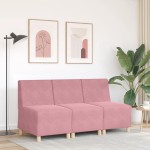 vidaXL Canapea Scaun fără brațe roz 55 cm catifea vidaXL Canapea Scaun fără brațe roz 55 cm catifea