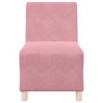 vidaXL Canapea Scaun fără brațe roz 55 cm catifea vidaXL Canapea Scaun fără brațe roz 55 cm catifea