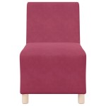 vidaXL Canapea Scaun fără brațe Vin Roșu 55 cm Catifea vidaXL Canapea Scaun fără brațe Vin Roșu 55 cm Catifea