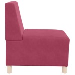 vidaXL Canapea Scaun fără brațe Vin Roșu 55 cm Catifea vidaXL Canapea Scaun fără brațe Vin Roșu 55 cm Catifea