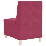 vidaXL Canapea Scaun fără brațe Vin Roșu 55 cm Catifea vidaXL Canapea Scaun fără brațe Vin Roșu 55 cm Catifea