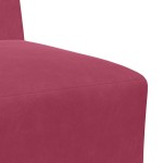 vidaXL Canapea Scaun fără brațe Vin Roșu 55 cm Catifea vidaXL Canapea Scaun fără brațe Vin Roșu 55 cm Catifea