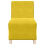 vidaXL Canapea Scaun fără brațe Galben 55 cm Catifea vidaXL Canapea Scaun fără brațe Galben 55 cm Catifea