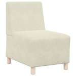 vidaXL Canapea Scaun fără brațe Crem 55 cm Catifea vidaXL Canapea Scaun fără brațe Crem 55 cm Catifea