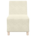 vidaXL Canapea Scaun fără brațe Crem 55 cm Catifea vidaXL Canapea Scaun fără brațe Crem 55 cm Catifea