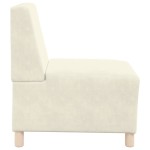 vidaXL Canapea Scaun fără brațe Crem 55 cm Catifea vidaXL Canapea Scaun fără brațe Crem 55 cm Catifea