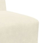 vidaXL Canapea Scaun fără brațe Crem 55 cm Catifea vidaXL Canapea Scaun fără brațe Crem 55 cm Catifea