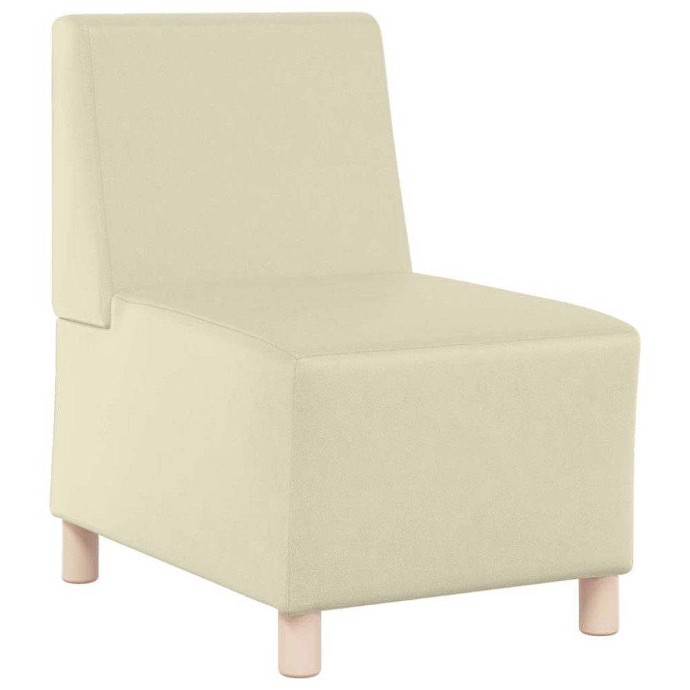 vidaXL Unitate Sofa Modulară Fără Brațe Crem 55 x 74 x 82 cm