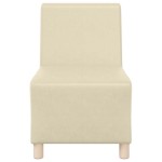 vidaXL Unitate Sofa Modulară Fără Brațe Crem 55 x 74 x 82 cm