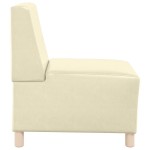 vidaXL Unitate Sofa Modulară Fără Brațe Crem 55 x 74 x 82 cm