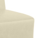 vidaXL Unitate Sofa Modulară Fără Brațe Crem 55 x 74 x 82 cm