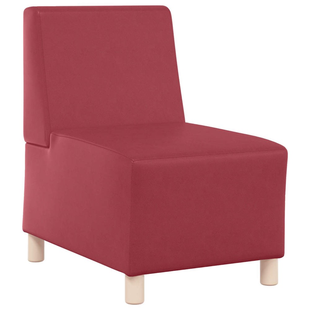 vidaXL Unitate Sofa Modulară Fără Brațe bordo 55 x 74 x 82 cm