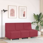 vidaXL Unitate Sofa Modulară Fără Brațe bordo 55 x 74 x 82 cm