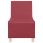 vidaXL Unitate Sofa Modulară Fără Brațe bordo 55 x 74 x 82 cm