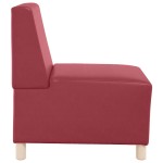 vidaXL Unitate Sofa Modulară Fără Brațe bordo 55 x 74 x 82 cm