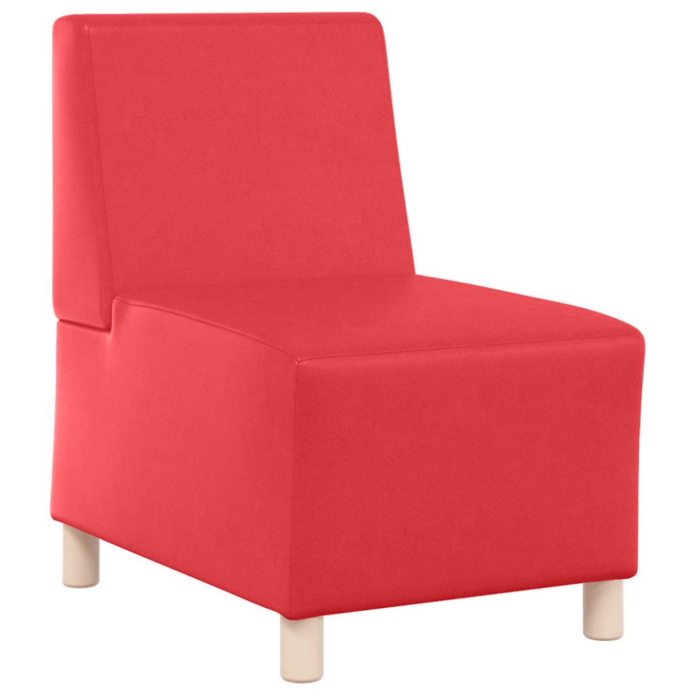 vidaXL Unitate Sofa Modulară Fără Brațe Roșu 55 x 74 x 82 cm