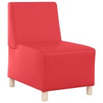 vidaXL Unitate Sofa Modulară Fără Brațe Roșu 55 x 74 x 82 cm