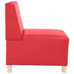 vidaXL Unitate Sofa Modulară Fără Brațe Roșu 55 x 74 x 82 cm