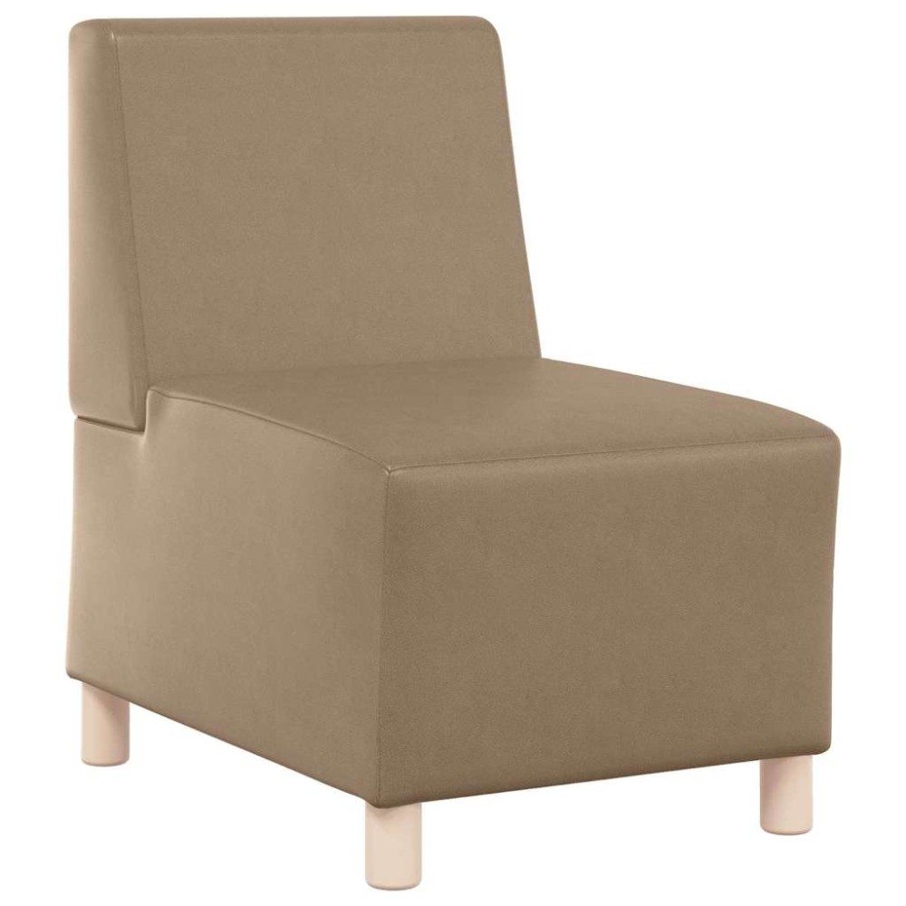 vidaXL Unitate Sofa Modulară Fără Brațe Cappuccino 55 x 74 x 82 cm