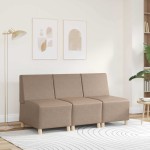 vidaXL Unitate Sofa Modulară Fără Brațe Cappuccino 55 x 74 x 82 cm