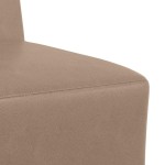 vidaXL Unitate Sofa Modulară Fără Brațe Cappuccino 55 x 74 x 82 cm