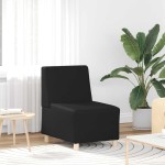 vidaXL Unitate Sofa Modulară Fără Brațe Negru 55 x 74 x 82 cm
