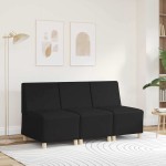 vidaXL Unitate Sofa Modulară Fără Brațe Negru 55 x 74 x 82 cm