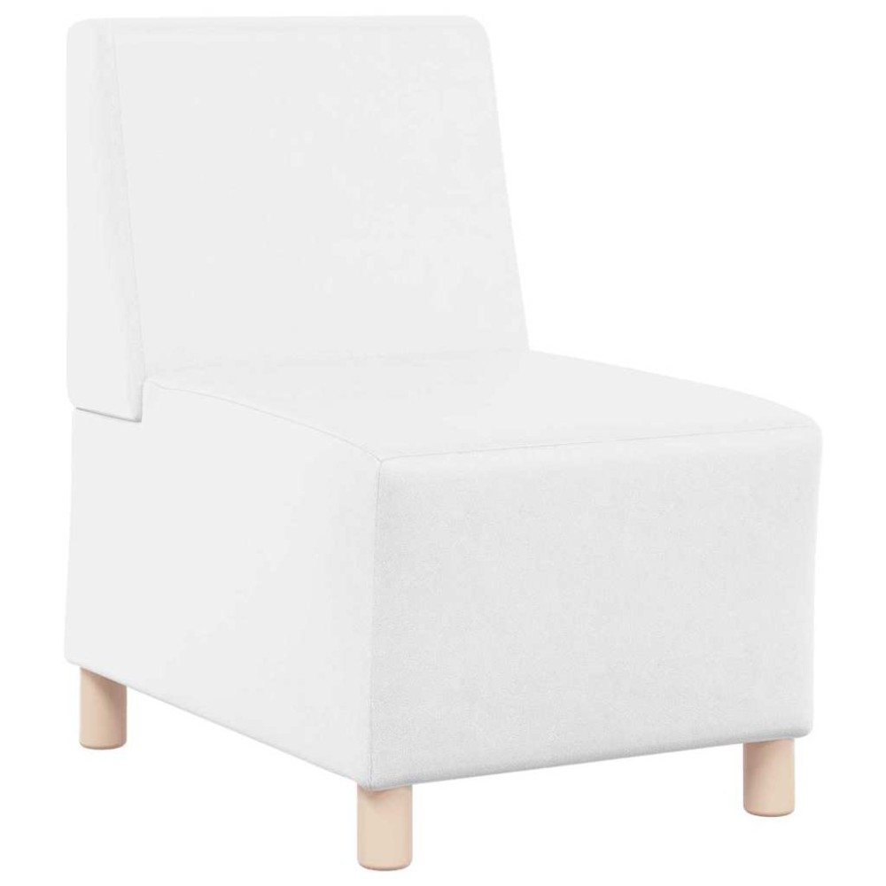 vidaXL Unitate Sofa Modulară Fără Brațe Alb 55 x 74 x 82 cm