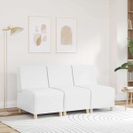 vidaXL Unitate Sofa Modulară Fără Brațe Alb 55 x 74 x 82 cm