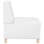 vidaXL Unitate Sofa Modulară Fără Brațe Alb 55 x 74 x 82 cm