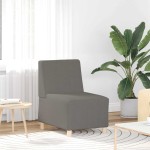 vidaXL Unitate Sofa Modulară Fără Brațe Gri deschis 55 x 74 x 82 cm