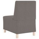 vidaXL Unitate Sofa Modulară Fără Brațe Gri deschis 55 x 74 x 82 cm