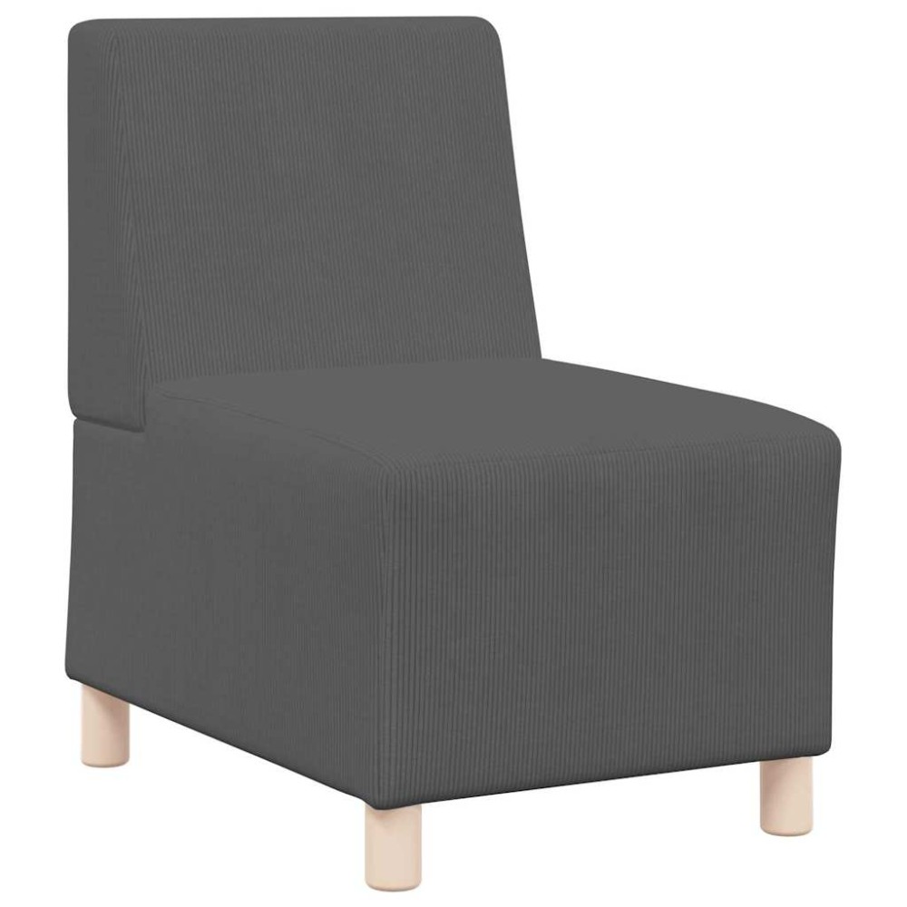 vidaXL Unitate Sofa Modulară Fără Brațe Gri închis 55 x 74 x 82 cm