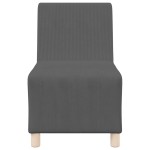 vidaXL Unitate Sofa Modulară Fără Brațe Gri închis 55 x 74 x 82 cm